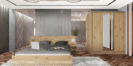 product - Спален комплект Сити 7074 дъб артисан
