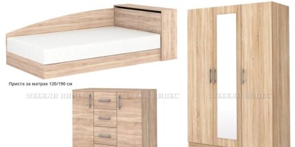 product - Спален комплект Аполо 86 дъб сонома – вариант 2 – Промо цена