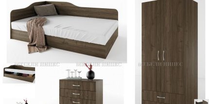 product - Спалня с приста + скрин Лея 4 – 2 варианта