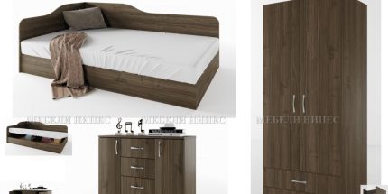 product - Спалня с приста + скрин Лея 4 – 2 варианта