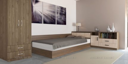 product - Спален комплект с приста Сити 7019 – Промо цена