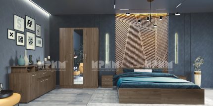 Спален комплект Сити 7061 орех адмирал – промо цена