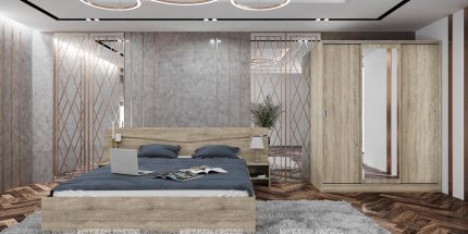 product - Спален комплект Сити 7074 дъб сонома