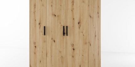 product - Гардероб трикрилен Сити 1002 дъб артисан