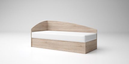 product - Високо легло Лео 3 за матрак 82/190 см дъб сонома