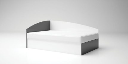 product - Високо легло – приста Лео 4 антрацит/бяло гланц – Промо цена