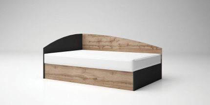 product - Високо легло – приста Лео 4 дъб вотан/антрацит – Промо цена