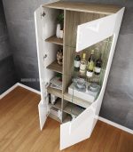 Комплект за дневна BOSS с МДФ бял гланц – Промо цена