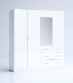 Модулен гардероб Аполо 110 бяло гланц