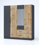 Модулен гардероб Аполо 110 дъб вотан/антрацит