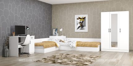 product - Детска стая с ъглови легла Интер 62