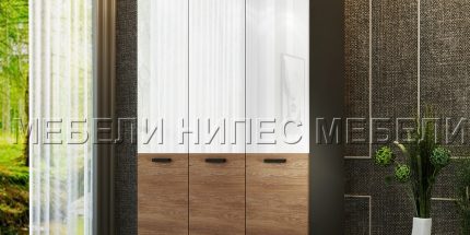Гардероби - Трикрилен гардероб Матера