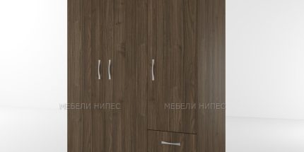 product - Гардероб трикрилен Сити 1028 орех адмирал