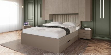 Спални - Спален комплект с надстройка Сити 7085 – Промо цена