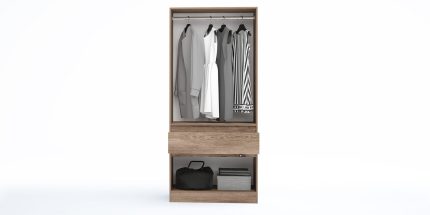 product - Гардероб с чекмедже Лео 2 браун
