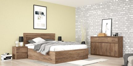 product - Комплект с висока спалня Лео 201 браун