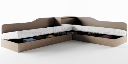 product - Ъглови легла с ракла Сити 2001 мока