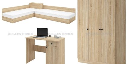 product - Детска стая с ъглови легла Смарти 1 сонома