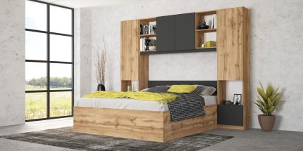 product - Спален комплект с надстройка Лора 2 – ТОП ЦЕНА