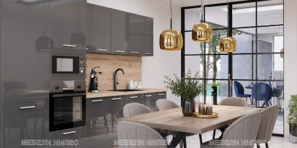 product - Кухня + термоплот City 9080 с МДФ гланц