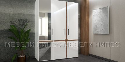 product - Гардероб Енцо бяло гланц