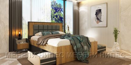 product - Спалня с нощни шкафчета Кинг МДФ декор