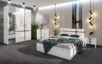 Спален комплект Енцо бяло гланц