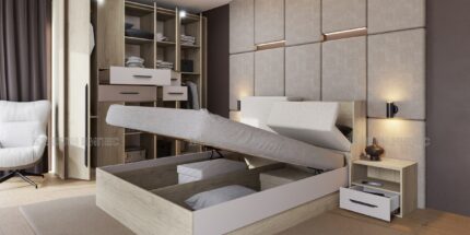 Спални - Спален комплект Сити 7090