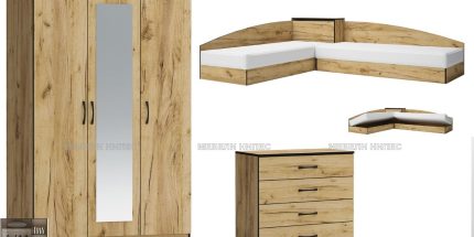 product - Модулна система с ъглови легла Аполо 602 голд крафт