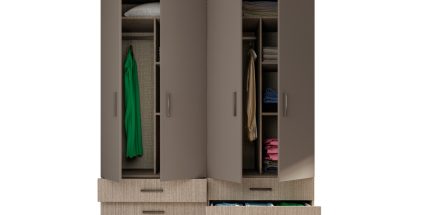 Спални - Гардероб Сити 082 мока/лате