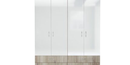 Спални - Гардероб Сити 082 сонома арвен/бяло гланц