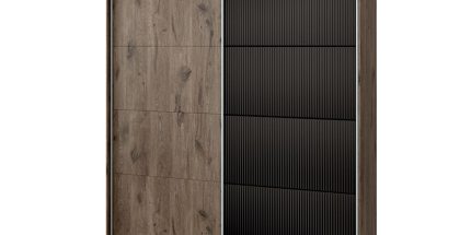 product - Гардероб Орелио 5103 орех / МДФ черно
