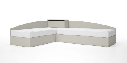 product - Комплект с високи легла Лео 107 за матраци 90/200 см – кашмир